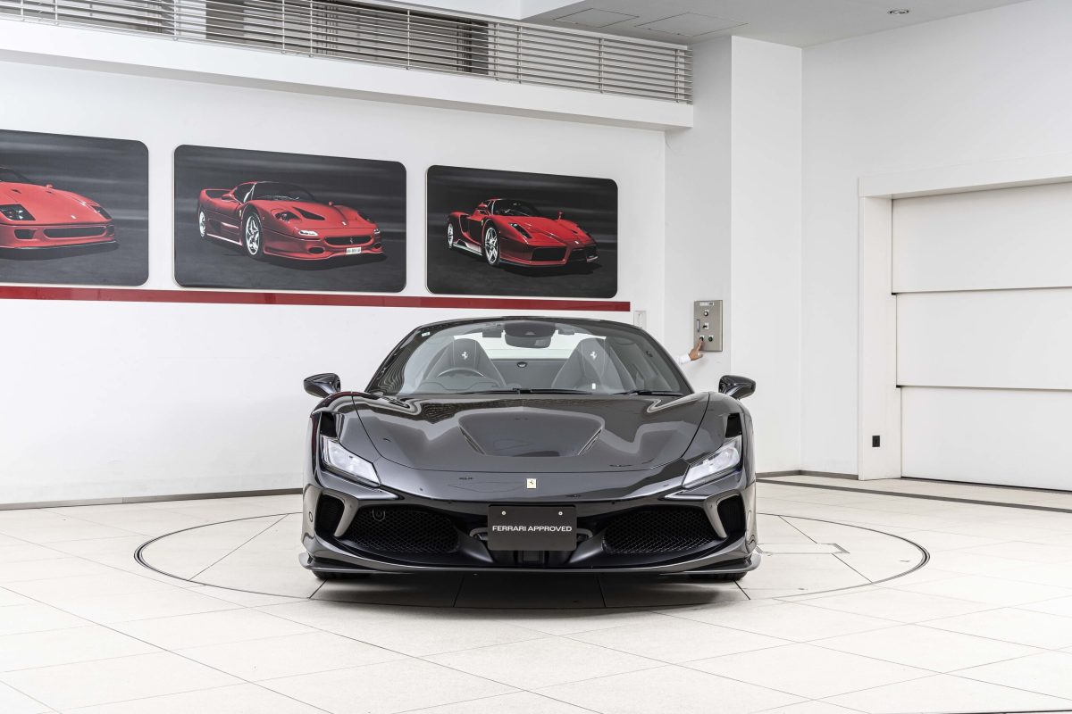 2022 Ferrari F8 Spider Nero Daytona Exterior for sale in Japan