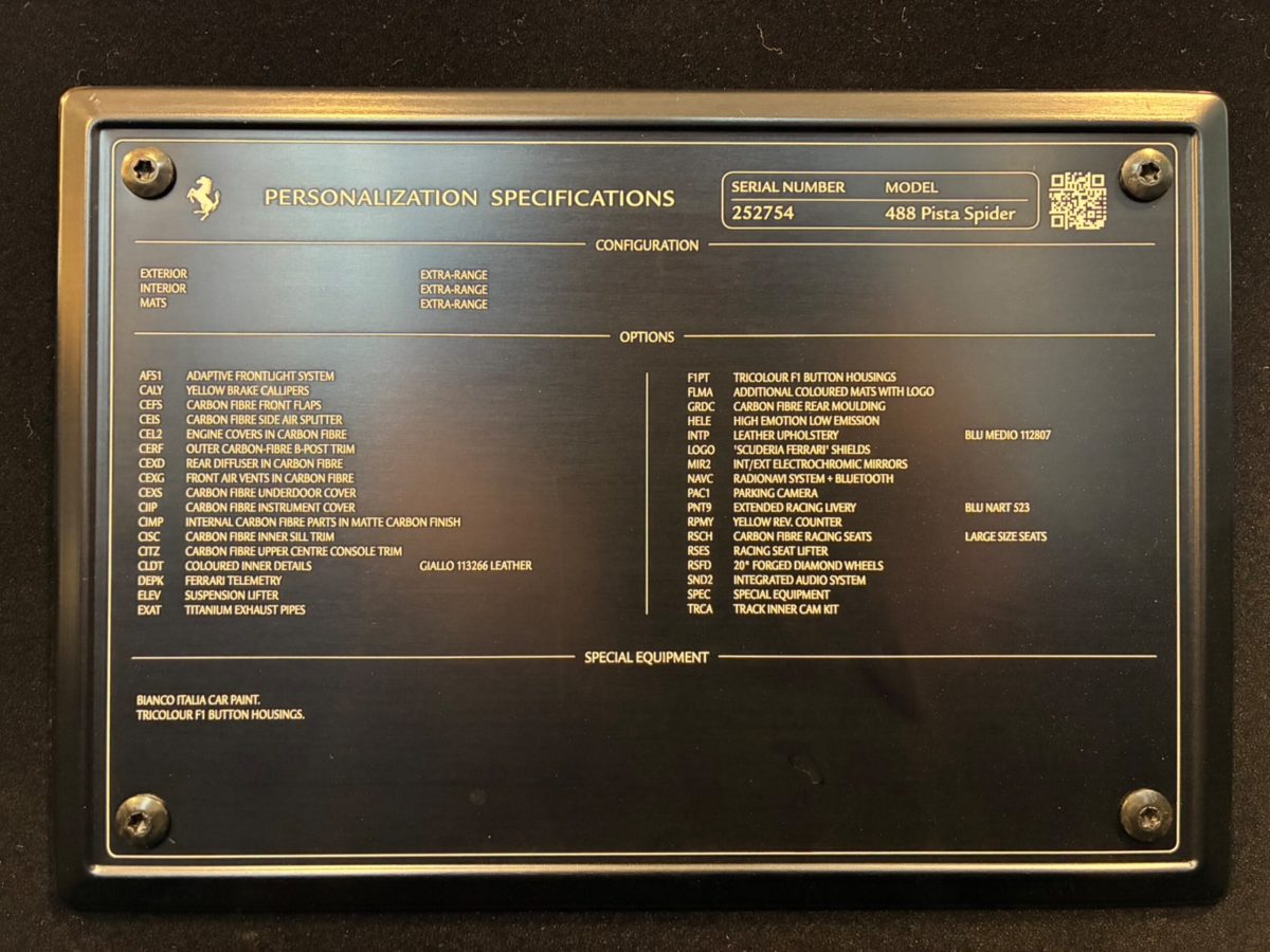 2020 Ferrari 488 Pista Spider — Photo 31 / 31