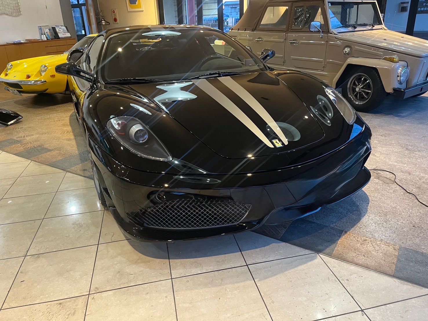 2009 Ferrari 430 Scuderia Carbon Fiber/Leather Steering Wheel for sale in Japan