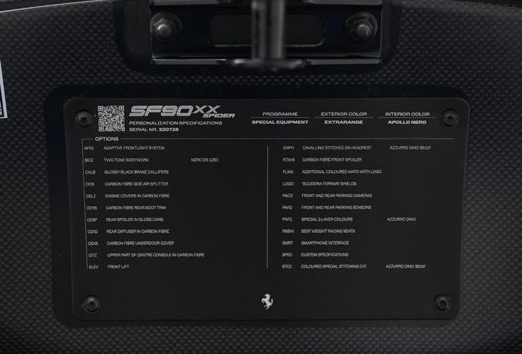 2025 Ferrari SF90 XX Spider — Photo 20 / 21