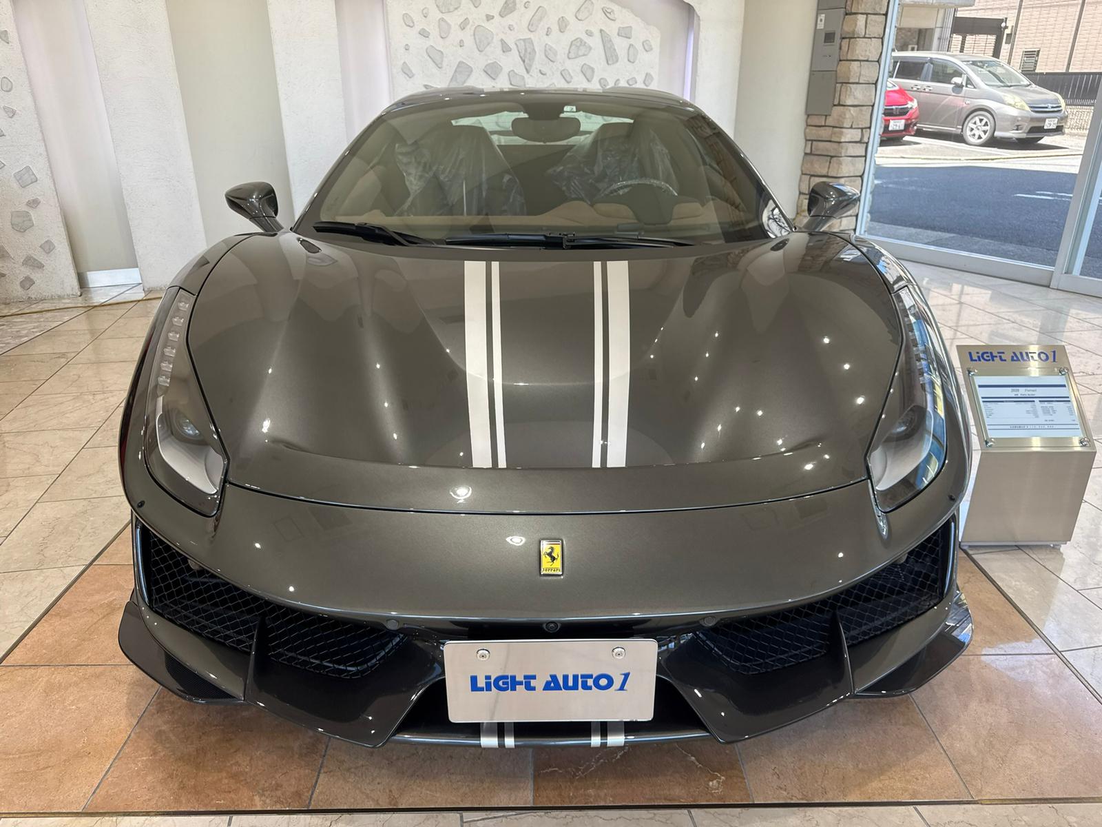 2020 Ferrari 488 Pista Spider Alcantara interior for sale in Japan